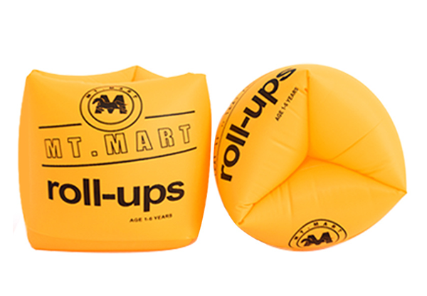 One-Pair of Inflatable Swim Arm Float Rings - Four Colours Available & Option for Two-Pairs