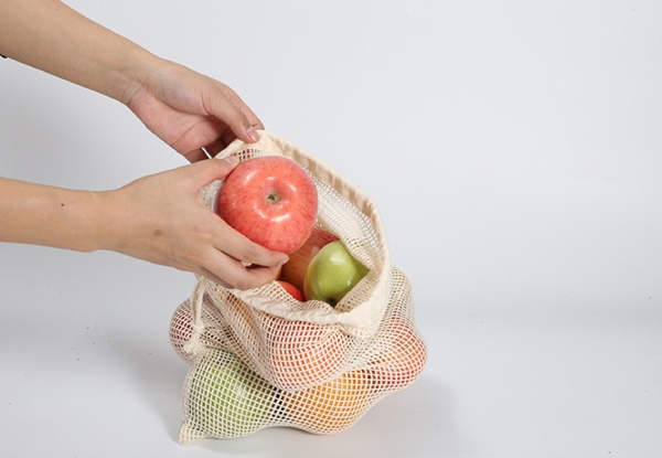 Cotton Mesh Grocery Bags - Two Options Available