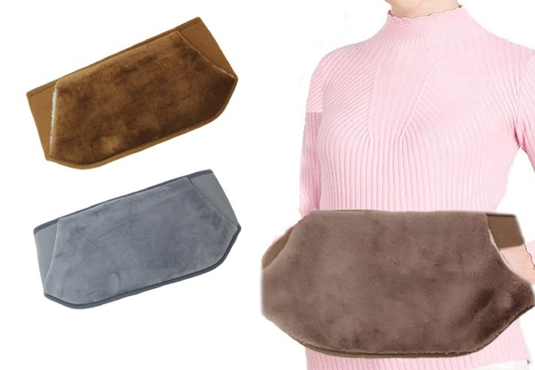 Plush Lined Tummy Hot Water Bottle with Hand Warming Pocket - Two Colours Available & Option for Two-Pack