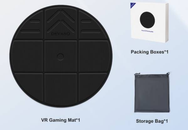 Foldable VR Mat Compatible with Meta Quest 2 & 3, Apple Vision Pro, PSVR & Oculus