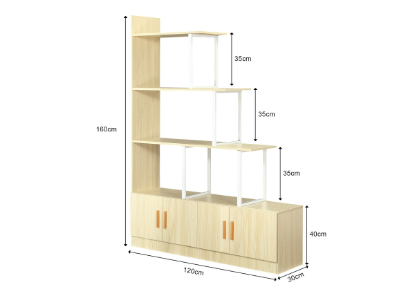 Five-Level Ladder Bookshelf - Two Colours Available