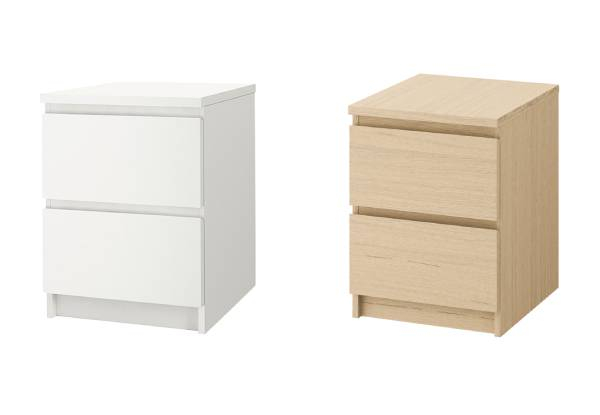 Ikea Malm Two Drawers Chest - Two Colours Available