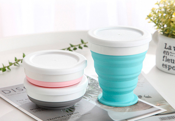 Folding Reusable Coffee Cup -Three Colours & Two Sizes Available