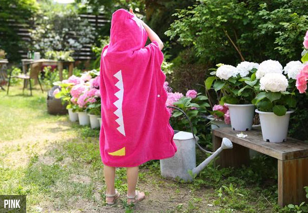 Kids' Cotton Dragon Hooded Bathrobe - Two Colours Available