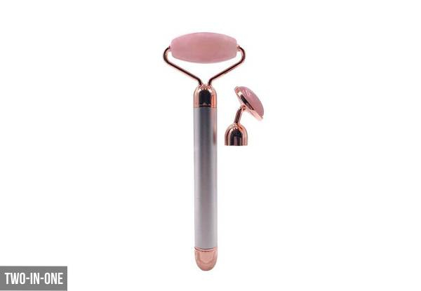 Two-in-One Electric Jade Facial Massage Roller - Option for Three-in-One