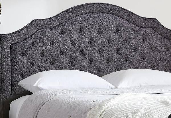 Palmas Double Linen Grey Headboard