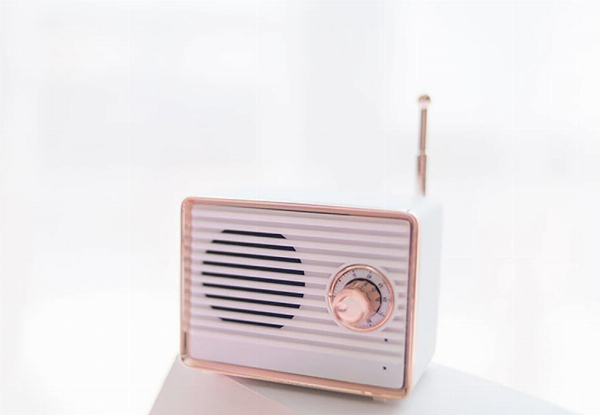 Classic Radio Style Mini Bluetooth Speaker - Three Colours Available