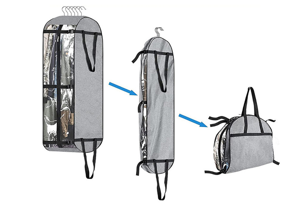 Cationic Water-Resistant Clothes Storage Bag - Available in Two Colours & Option for Two-Pack