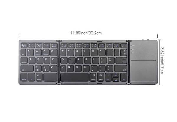 Folding Wireless Bluetooth Keyboard with Touch Pad - Two Colours Available