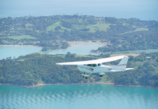 Waiheke Island Scenic Flight - Family Deal for Two Adults & One Child - Option for 45-Minute Flight