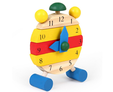 Kids Educational Wooden Clock