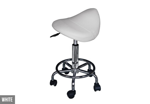 Saddle Stool with Wheels - Two Colours Available