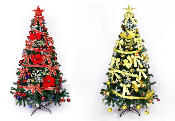 Christmas Tree with Decorations - Two Colours Available