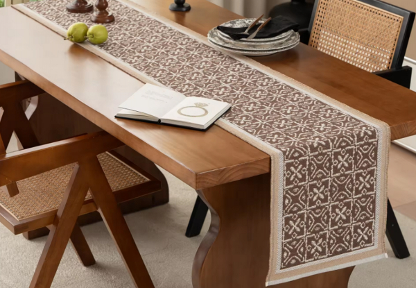 Boho Linen Braided Table Runner - Available in Two Colours & Four Sizes