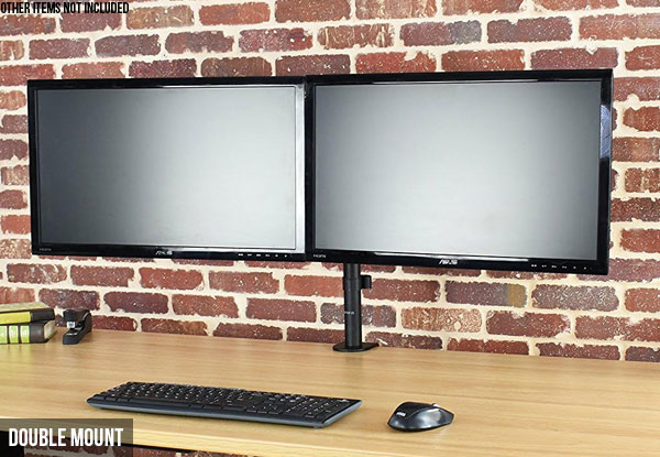 Adjustable LCD Monitor Desk Mount - Two Styles Available