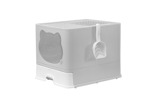 Petscene Enclosed Cat Litter Box - Four Colours Available