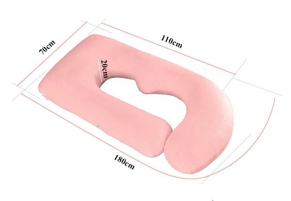 U-Shape Pregnancy Full Body Pillow - Available in Two Colours