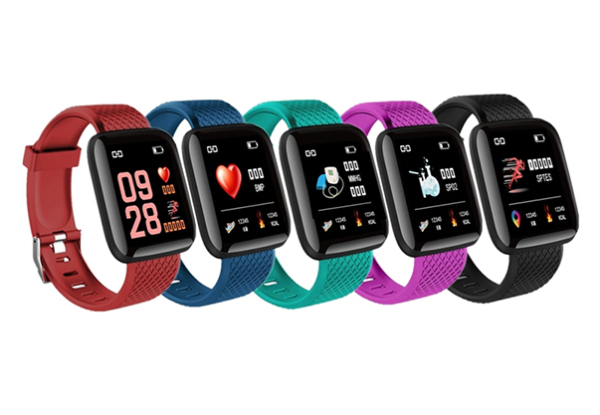 116 Plus Smart Sports Tracker Watch - Five Colours Available & Option for Two