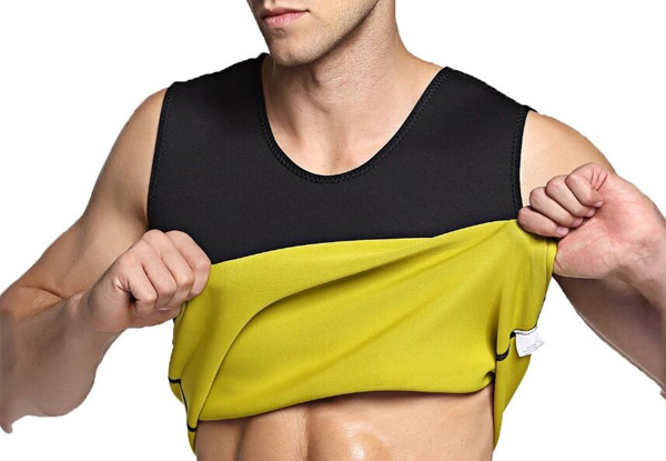 Men's Body Shaper Hot Sweat Workout Tank Top Slimming - Three Sizes Available