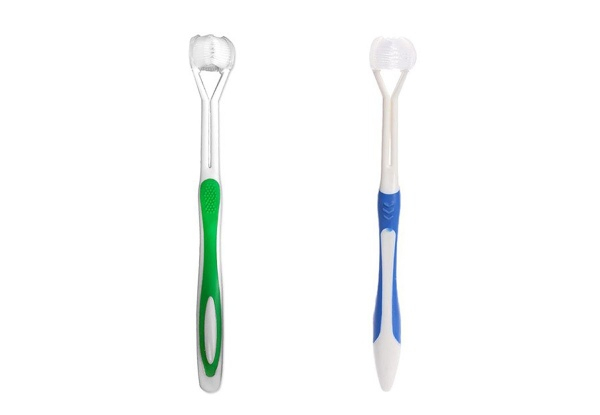 Two-Pack Three-Sided Toothbrush - Option for Four-Pack & Three Colour Combos Available