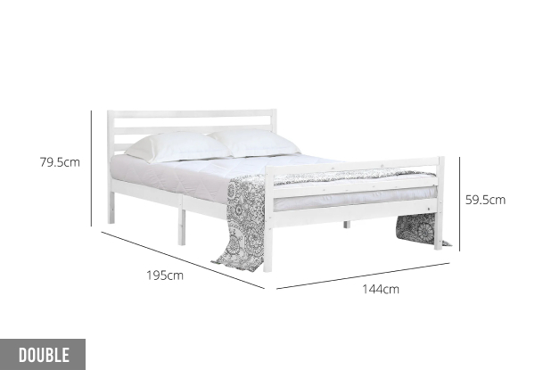 Canterbury Wooden Bed Frame - Four Sizes Available