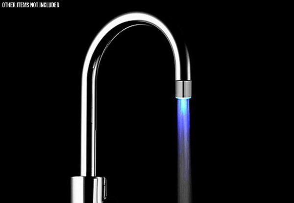 Temperature-Sensing Light-Up Water Faucet