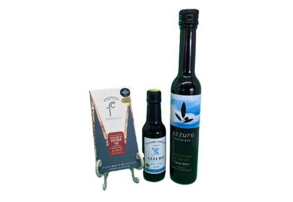 Azzuro Combo Sampler Olive Oil, Balsamic & Chocolate - Two Options Available