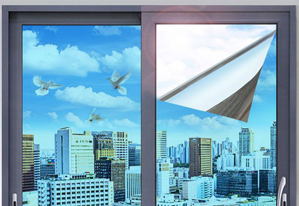 One-Way Privacy Window Film Glass Cover - Available in Three Colours & Three Sizes