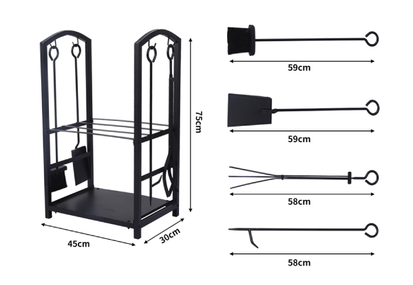 Large Firewood Storage Rack