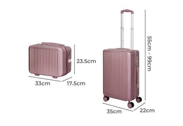 Two-Piece 20-Inch Slimbridge Luggage Suitcase Set - Two Colours Available