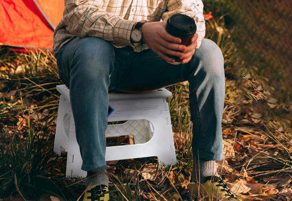 Portable & Lightweight Folding Step Stool - Available in Three Colours