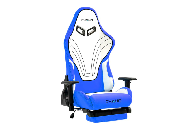 Premium Ergonomic Gaming Chair with Footrest - Three Colours Available