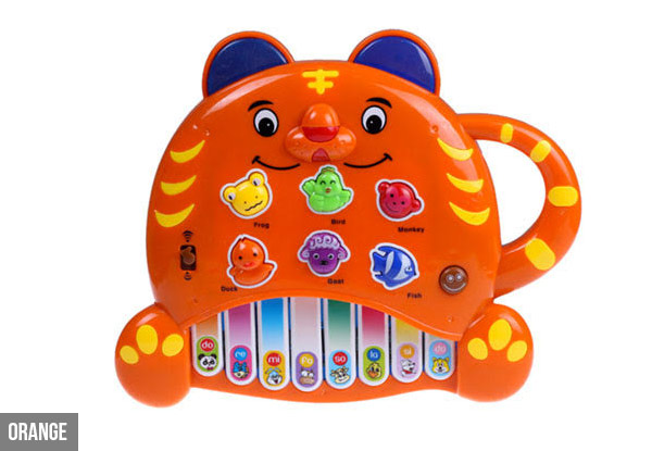 Kids' Musical Tiger Piano - Three Colours Available