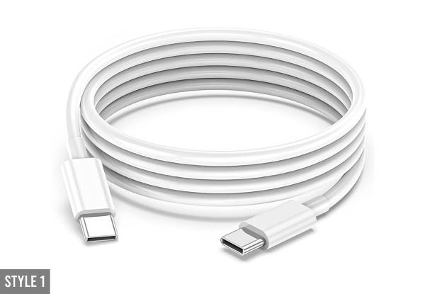 2M Fast Charger USB Cable - Available in Three Styles & Option for Two-Piece