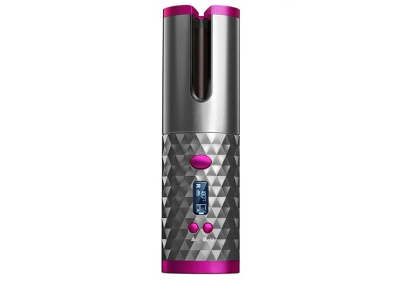 Cordless Auto-Rotating Ceramic Portable Hair Curler - Three Colours Available
