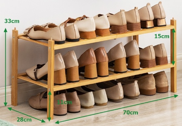 Two-Tier Build-Your-Own Bamboo Shelf