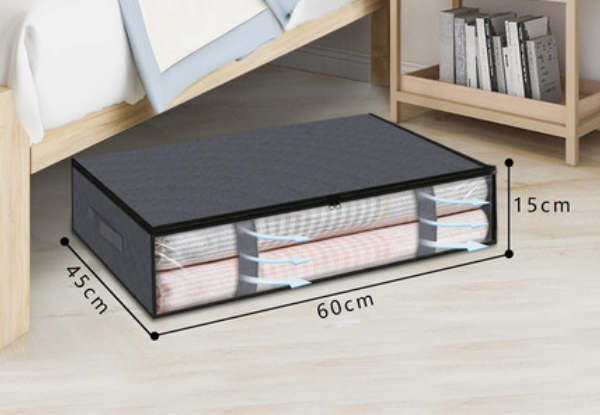 Two-Piece Foldable Under Bed Organiser - Three Colours Available