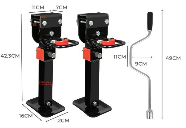 Manan Two-Piece Stabiliser Steel Legs - Two Colours Available