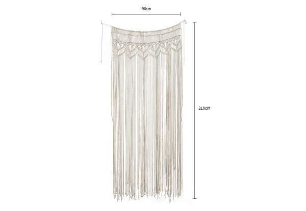 Boho Woven Macrame Curtain - Two Sizes Available