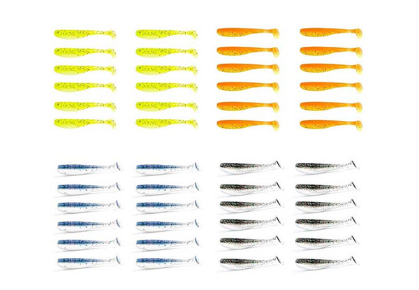 24-Pack of Soft Worm Baits Fishing Lures - Option for a 48-Pack with Free Delivery