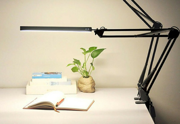 Adjustable Flexible Three Arms Clip On Desk Lamp