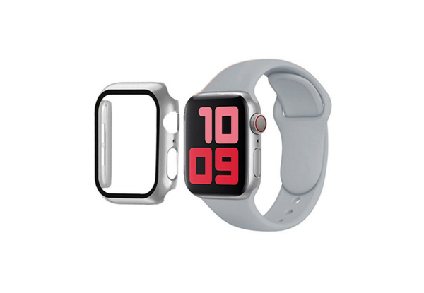 Tempered Film Case & Strap Compatible with Apple Watch - Three Colours & Four Sizes Available