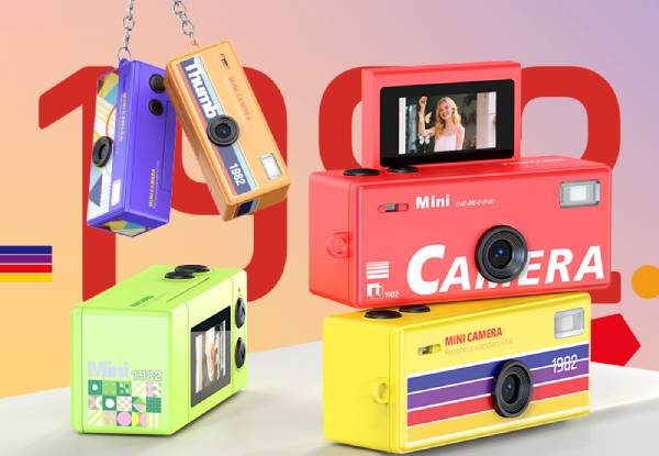 Retro HD 12MP Vintage Mini Digital Camera Orange