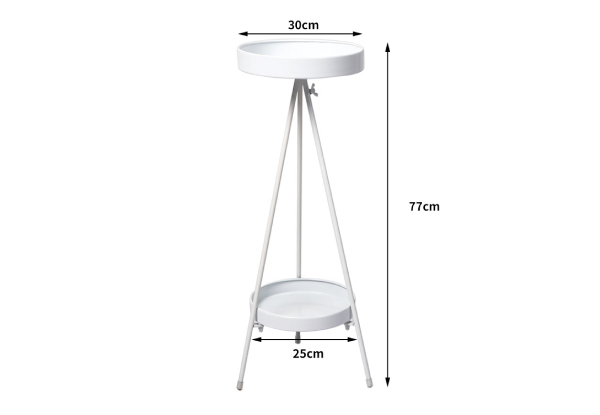 Levede Two-Tier Plant Metal Rack Stand - Available in Five Colours & Two Sizes