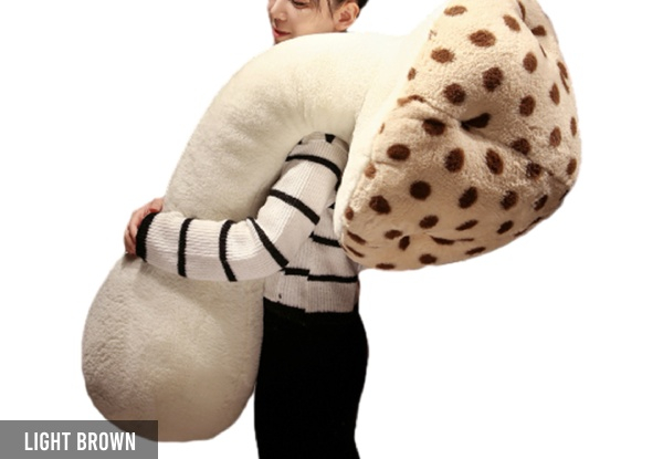 Mushroom Plush Body Pillow - Available in Five Colours & Two Sizes