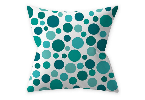 Four-Piece Aqua Turquoise Blue Pillow Cushion Cover