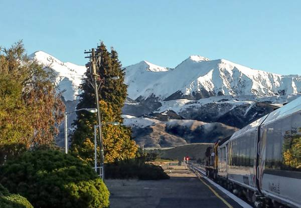 Three-Night TranzAlpine West Coast Package for Two-People incl. TranzAlpine Train from Christchurch to Moana, 2-Nights at Hotel Lake Brunner, Hot Tub, $100 Food Voucher, 1-Night at Scenic Hotel Punakaiki & TranzAlpine Train Greymouth to Christchurch