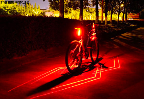 Folding Laser Safety Bicycle Light - Option for Two