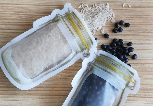 Reusable Mason Jar Ziplock Food Bags - Available in Two Options