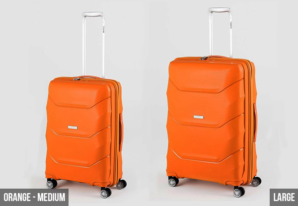 From $169 for Topp Treo Luggage Available in Three Colours & Three Sizes incl. 10 Year Warranty (value up to $807)
